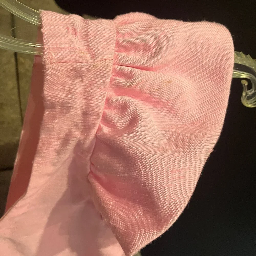 Vintage Pink Handmade Prairie Dress with Matching Apron